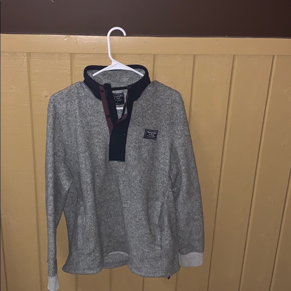 Grey Abercrombie kids sweater